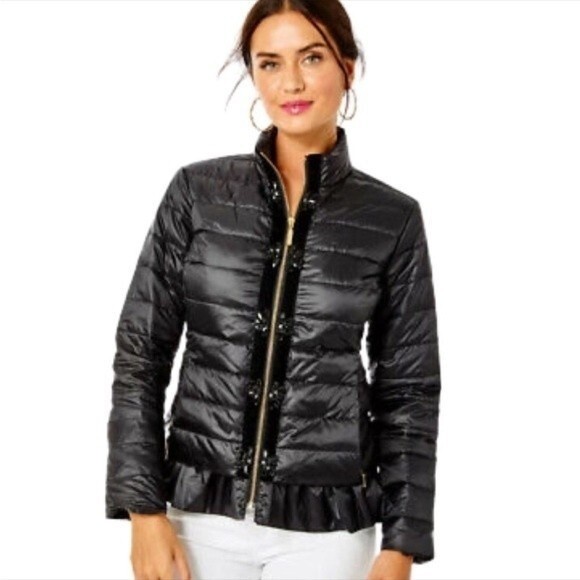 Lilly Pulitzer Darcia Jacket Onyx Size 2 - Picture 1 of 9